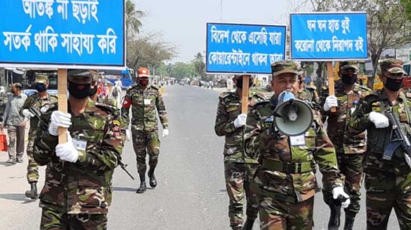 Army monitoring red zones in Dhaka 